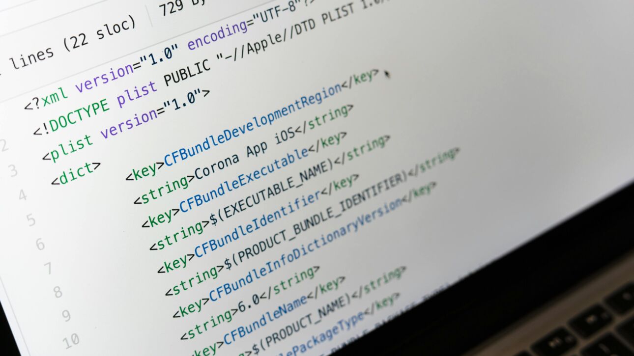 code, xml, development
