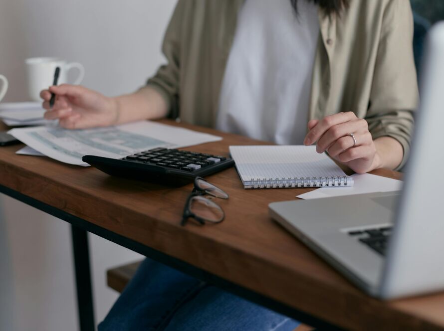 laptop, tax, working